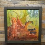 Modern Kunstschilderij Boslandschap thumbnail 2