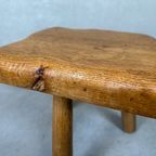 Vintage Eiken Kruk – Tripod thumbnail 6