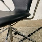 "Seven" Office Chair By Arne Jacobsen For Fritz Hansen, Denmark, 1950S thumbnail 7