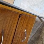 Vintage Teakhouten Bureau Jaren 50 Jaren 60 Design Bureau thumbnail 12