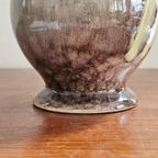 Vintage Strehla Germany Vaasje Vaas Bruin Blauw Geel  | Kerst thumbnail 7