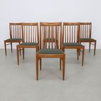 6x Vintage Eetkamerstoel Teak <<<brand>>>, 1970s Deens thumbnail 2