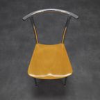 4x Postmoderne Eetkamerstoel Chrome & Plywood Segis, 90s thumbnail 4