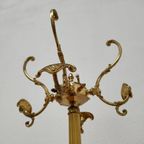 Vintage Messing Rococo Staande Kapstok Hollywood Regency Hall Tree 8 thumbnail 8