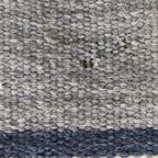 Vintage Wollen Zweedse Röllakan Blauw Met Bloemen thumbnail 8