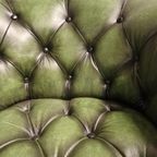 Chesterfield Club Chair – Knopenzit – Antiek Groen thumbnail 3