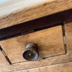 Vintage Houten Bobbin Console Tafel / Sidetable thumbnail 10