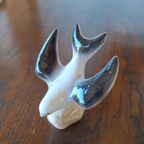 Vintage Beeldje, Porselein Vogel, Zwaluw In Vlucht, Beeld thumbnail 20