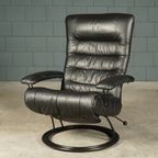 Vintage Draaifauteuil Met Voetsteun – Recliner – Jaren 80 thumbnail 9