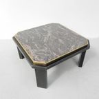 Fedam Salontafel , Hollywood Regency, Marmer In Stalen Frame thumbnail 3