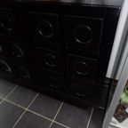 Zwarte Brutalist Dressoir Met 5 Deuren thumbnail 7