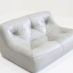 Kali 2-Zits Bank Sofa  Ligne Roset Michel Ducaroy Grijs Leer thumbnail 3