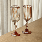Set Of 4 Colorful Handblown Glasses From Kenya thumbnail 8