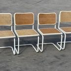 Set Van 4 Cesca Stoelen In Wit Eetkamerstoelen Design thumbnail 3