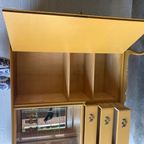 Vintage Antiek Vitrinekast,high-board,dressoir Restyled thumbnail 11