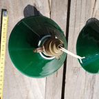 Antieke Groene Hanglampjes Glas thumbnail 5