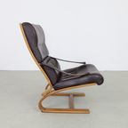 Lounge Chair In Leather By Nelo Möbel Sweden, 1970S thumbnail 4