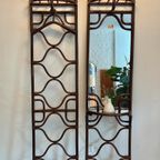 Vintage Boho Rotan Set Wandkapstok Jaren ‘70 thumbnail 7