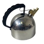 Kettle / Teapot - Richard Sapper For Alessi - Stainless Steel With Brass Whistle thumbnail 3