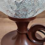 Space Age Tafellamp Glas Mat Bolvormig thumbnail 12