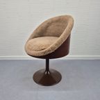 Krukje Met Lage Rugleuning. Vintage Stoeltje Tulp Model. thumbnail 4