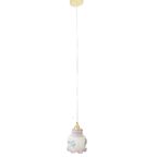 Opaline Hanglamp Paars Bloemen Vintage thumbnail 7