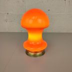Vintage Oranje Glazen Tafellamp thumbnail 5