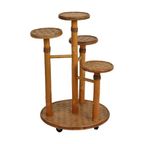 Vintage Plantentafel Plantenstandaard 4 Niveaus Bamboe En Rotan thumbnail 6