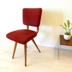 4 X Retro Vintage Stoel Eetkamerstoel Jaren 50 60 Stoelen thumbnail 3