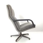 Artifort Draaifauteuil Grijs Bruin F154 Vintage Bureaustoel thumbnail 8