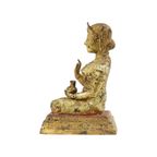 Antieke Thaise Bronzen Vergulde Boeddha Nang Kwak Rattanakosin thumbnail 7