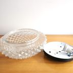 Vintage Plafonniere/Wandlamp Glazen Puntjes Patroon, Jaren 70 thumbnail 4