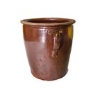 Brocante Bruine Steengoed Voorraad Pot, Begin 20E Eeuw thumbnail 4