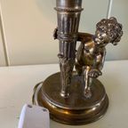 Set Van Twee Vintage Tafellampen, Sfeerverlichting Met Kindjes Of Engelen thumbnail 11