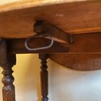 19E Eeuwse Hangoortafel Sidetable Keukentafeltje Vruchtenhhout Frans thumbnail 11