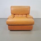 Vintage Fauteuil Leer Cognac '60 Mid Century Lounge Japandi thumbnail 3