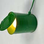Vintage Groene Tin Can Lamp, Ad Van Berlo, Vrieland Design, 1980's thumbnail 9