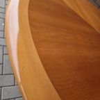 Vintage Ronde Tafel Teakhouten Tafel thumbnail 13