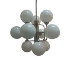 Large Atomic 12 Globe Chandelier. thumbnail 2