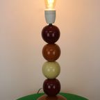 Geweldige Snookerbal Bureaulamp In Porselein In De Stijl Van François Chatain - 1980 thumbnail 10
