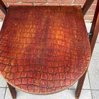 Thonet Cosmos B751 Klapstoel. Zeldzaam Krokodillenreliëf. thumbnail 3