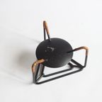Teapot Stand In Rattan And Steel By Laurids Lonborg Denmark 1950S thumbnail 8