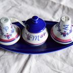 Vintage Hollands Aardewerken Peper&Zout / Mosterd Stelletje thumbnail 2