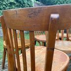 6 + 1 Baumann Bistrostoelen Keukenstoeln Café Stoelen Frans thumbnail 16