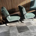 Pair Of Bauhaus Armchairs Fauteuil: Mucke Melder, W.H Gispen thumbnail 6