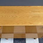 Blonde Wood Cabinet By Frantisek Mezulanik 1960s thumbnail 9