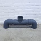 Grote Blauwe Keramieken Vaas Pvc DOK thumbnail 2