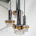 Massive Cascade Kroonluchter Met 4 Lichtpunten, 1970's thumbnail 2
