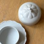 Vintage White Porcelain Butter Dish thumbnail 2