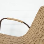 Italian Wood And Cord Woven Rope Bench thumbnail 6